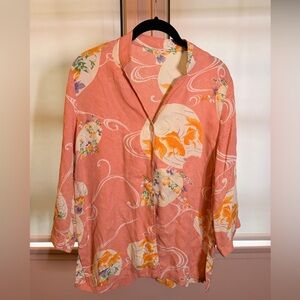 Vintage Japanese Motif Blouse